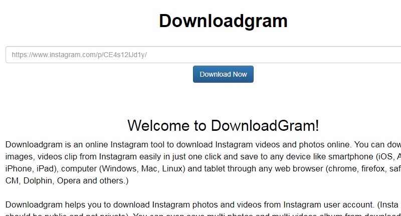 DownloadGram layanan download Video Instagram serta IGTV Terpopuler
