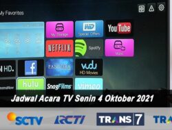 Jadwal Acara Indosiar, Trans TV, Trans 7, SCTV dan RCTI Hari Ini, Senin 4 Oktober 2021