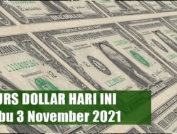 Menguat 0.17 Persen, Kurs Dollar Hari Ini Rabu 3 Novbember 2021: Rate Jual Rp 14.332