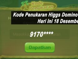 Update! 27 Kode Penukaran Higgs Domino Island 1B Hari Ini Sabtu 18 Desember 2021: Segera Tukarkan 93748704