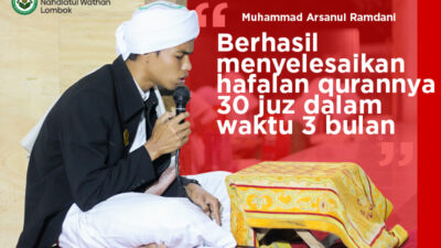 Muhammad Arsanul Ramdani Hafal Quran 3 bulan - RQNW Lombok