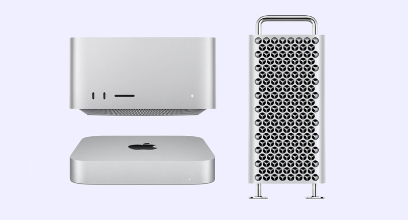 Tampilan mac mini, mac studio dan mac pro