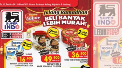 Promo Superindo Akbar Ramadan untuk Wilayah Surabaya, Malang, Mojokerto, dan Jombang! Berlaku 24-30 Maret 2022