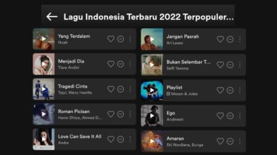 Top 10 Lagu Indonesia Terbaru Maret 2022 Terpopuler Spotify